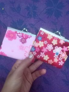 Floral Coin Pouches (Set of 2)(Japan Pouch)♥️♥️🤩
