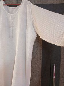 Elegant Plus size White Kurta