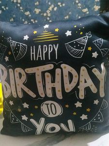 Birthday Cushion Cover with cushio