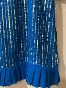 Elegant Blue Embellished Kurta