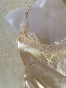 Gold Lace Slip Lingerie