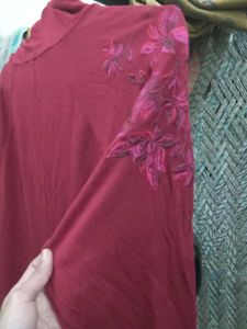 Maroon Long Sleeve Top