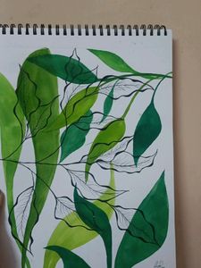 Leaves Aesthetic Painting