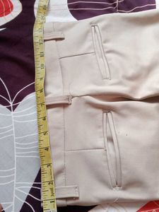 Beige Casual Pants
