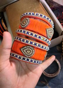 Silk Thred Bangles set
