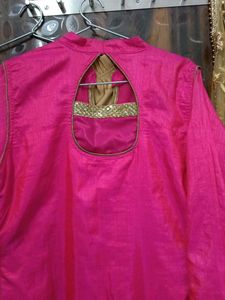 Pink Embroidered Kurta Set