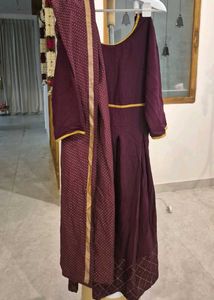 Elegant Burgundy Salwar Suit