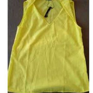 Yellow Sleeveless Top