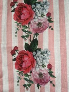 Striped Floral Shirt A Line Kurta