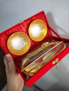 Gold Plated Dinnerware Set