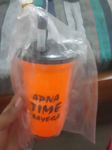 &#34;Apna Time Aayega&#34; Orange Tumbler