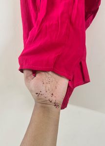 Elegant Pink Kurta Pant Set  (Best For L Size)