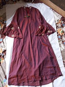 Price Drop 📢📢Rust Colour One Piece For Femal