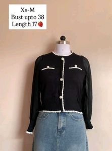 Chic Black Cardigan