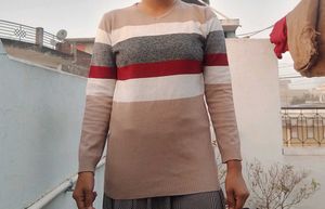 Striped Knit T-Shirt
