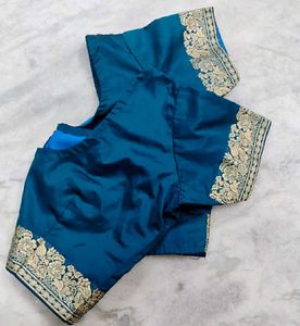 Blue color Silk blouse