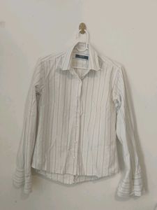 Striped White Shirt