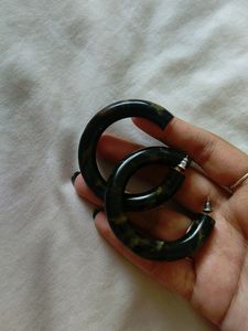 Wooden Hoop Earrings