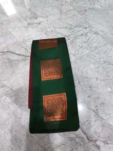 Green & Gold Saree  - New