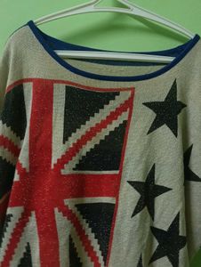 off shoulder Y2K newyork top