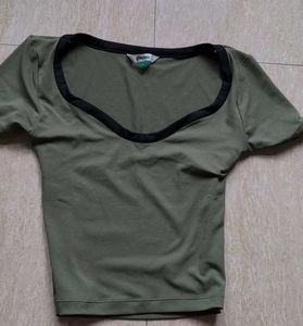Olive Green Top
