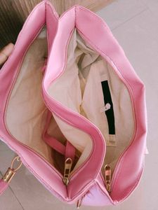 Pink Quilted Handbag