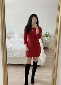 Red sweater dress Mini
