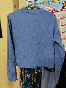 Cute Blue Zip-Up Jacket