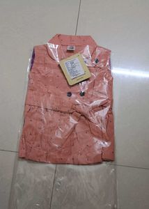 Cute Peach Girl Frock (3-6 months)