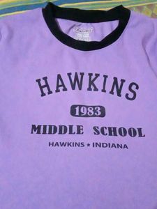 Hawkins Middle School Ringer Tee