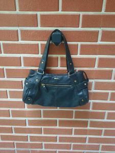 Black Leather Shoulder Bag