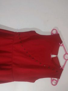Women Middi Frock With Unsymmetrical Design Ends