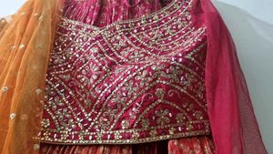 PARTY WEAR BANARASI LEHENGA CHOLI WITH DUPATTA