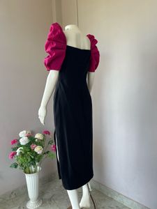 Black Slit Bodycon Dress