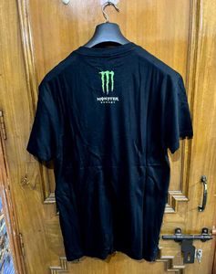 MONSTER ENERGY BLACK COTTON TSHIRT L(42)