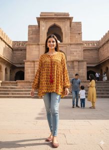 🌼 Marigold Magic! Tassel Tunic Alert 🎨