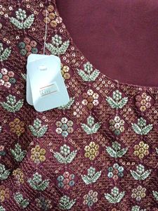Party wear Kurti Plazzo Dupatta Set