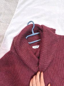 🎁Buy1 Get1 Free Burgundy Turtleneck Sweater (