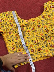 Yellow Embroidered Blouse