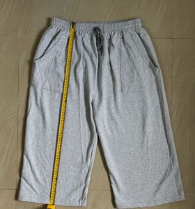 Unisex Grey Casual 3/4 Shorts