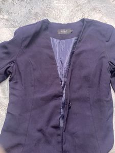 Elegant Blue Coat cum Dress