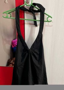 Halter Neck Black Top
