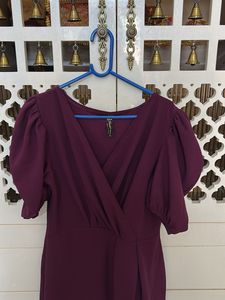 Elegant Plum Party Dress