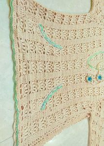 Hand Made Crochet Hoodie - Vintage Style