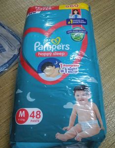 Pampers Happy Skin Pants With 3 Diapers Free