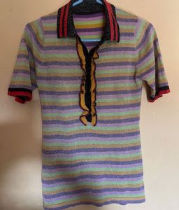 MULTICOLOR SHIMMER TOP