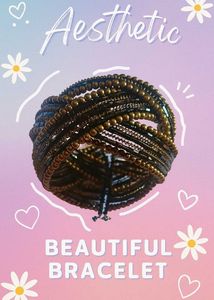 Bracelete | Pretty Black Golden Bracelet