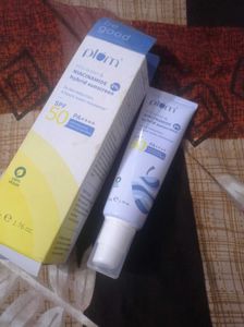 plum sunscreens  spf 50 rice water nicinamide new