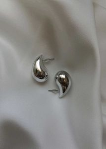 Luna Tear Drop Silver Statement Earrings🤍