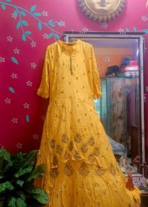 Yellow Embroidered Kurta Set